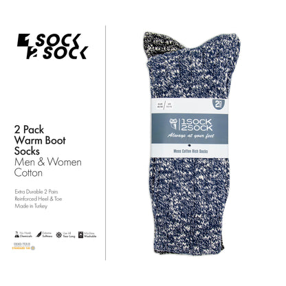 2 PACK WARM BOOT SOCKS