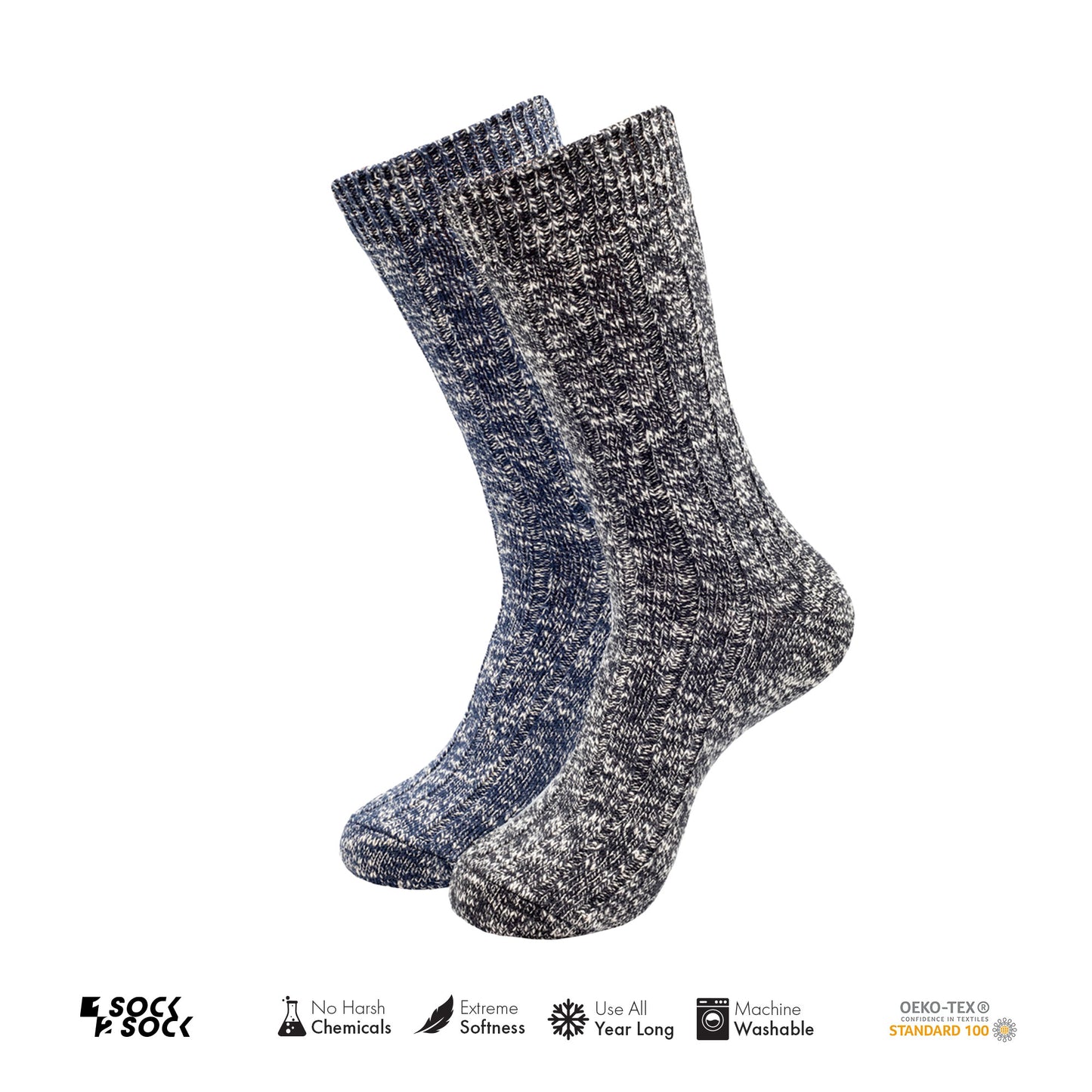 2 PACK WARM BOOT SOCKS