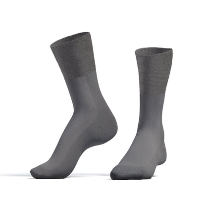 6 PACK DIABETIC SOCKS GREY