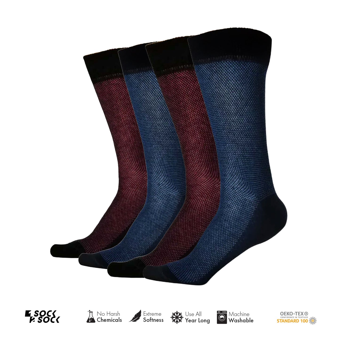 4 PACK DRESS SOCKS GIFT BOX