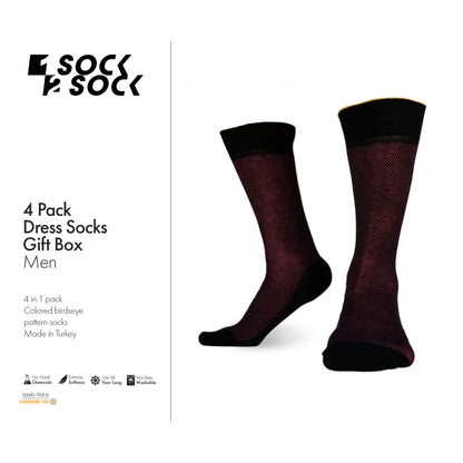 4 PACK DRESS SOCKS GIFT BOX