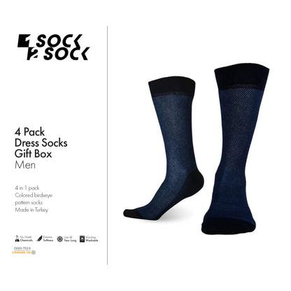 4 PACK DRESS SOCKS GIFT BOX