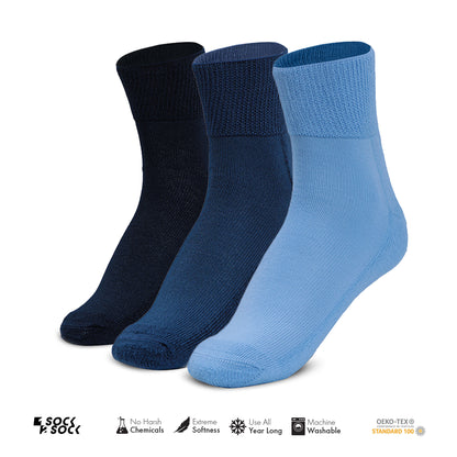 6 PACK DIABETIC QUARTER SOCKS FOR MEN AND WOMEN