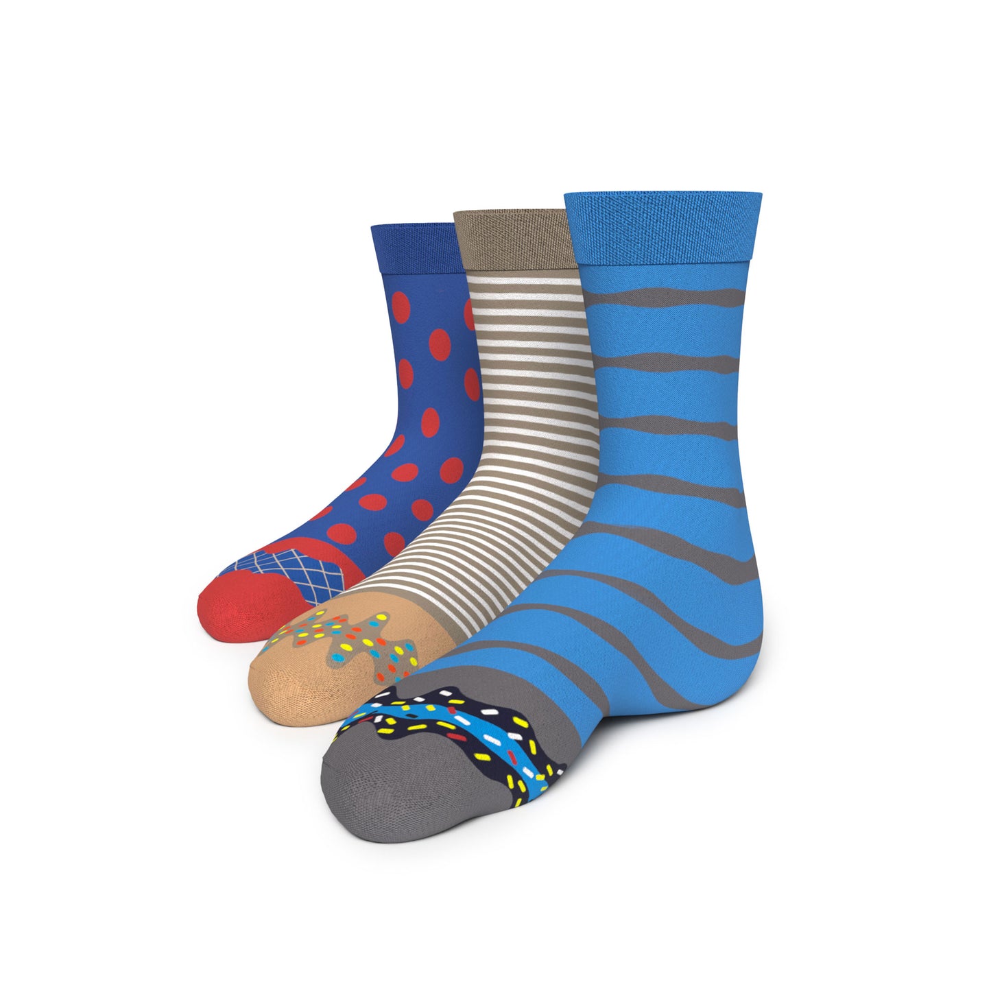 3 PACK MEN'S DONUT SOCKS