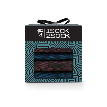 4 PACK DRESS SOCKS GIFT BOX