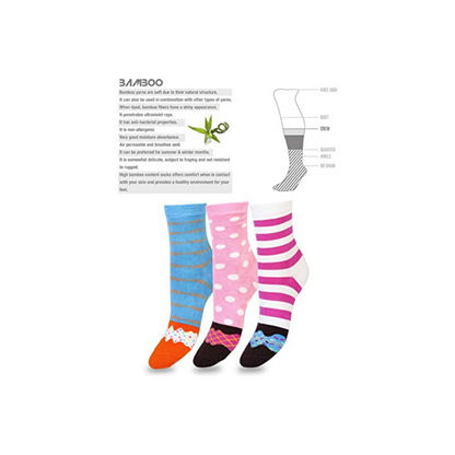 3 PACK BAMBOO DONUT SOCKS