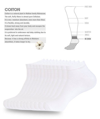 12 PACK THIN ANKLE SOCKS