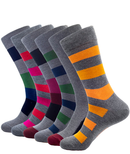 6 PACK BAMBOO SOCKS GREY