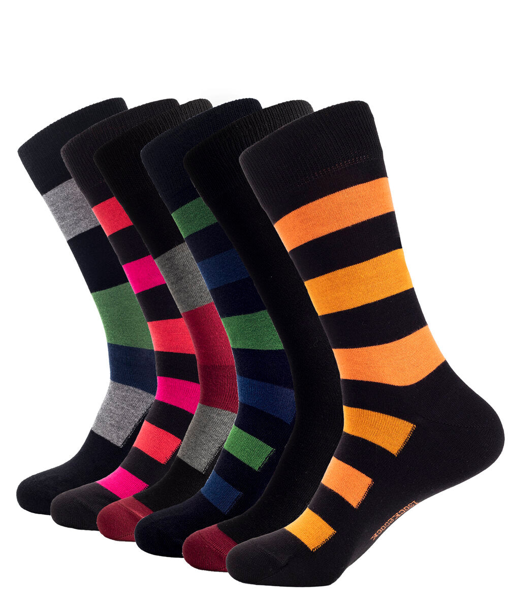 6 PACK BAMBOO SOCKS BLACK