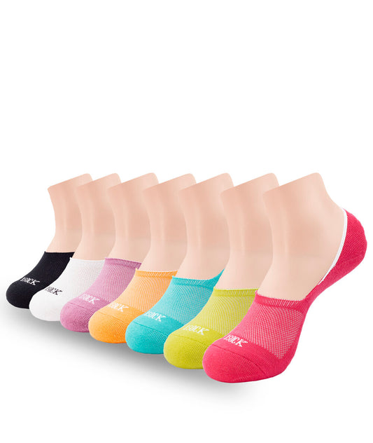 7 PACK NO SHOW LINER SOCKS ASSORTED